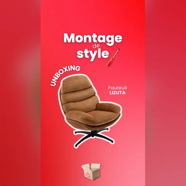 Anuncio de vídeo de Meta: desembalar y montar un sillón