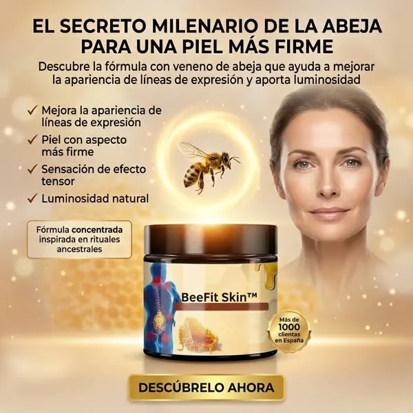 Anuncio estático de Meta: una crema para la piel con una lista de beneficios
