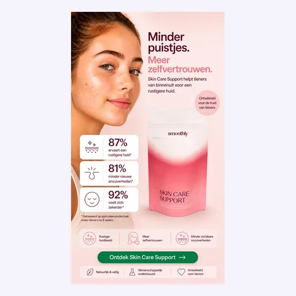 Static Meta ad: an infographic with a face and result percentages