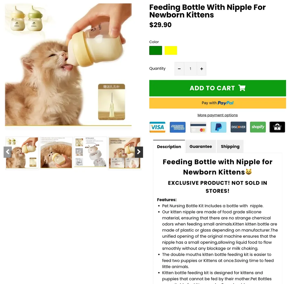 Pet Clever Ürün Sayfası Analizi