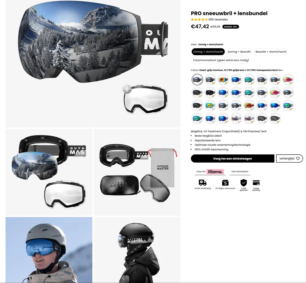 Outdoor Master Ürün Sayfası Analizi