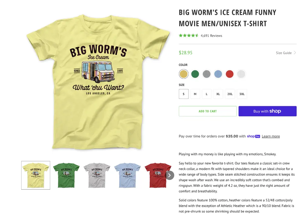 Famous In Real Life Product Page Analysis