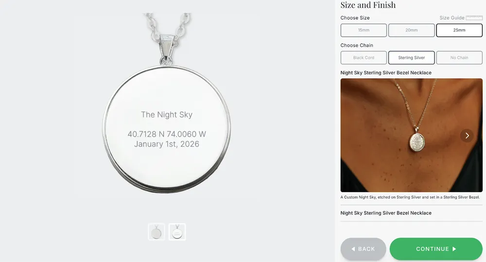 The Night Sky Product Page Analysis