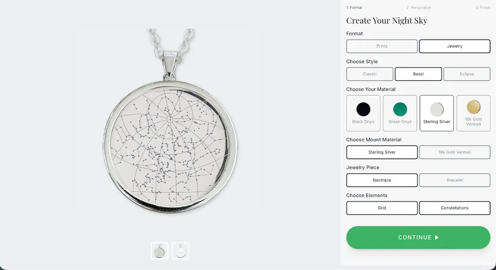 The Night Sky Product Page Analysis