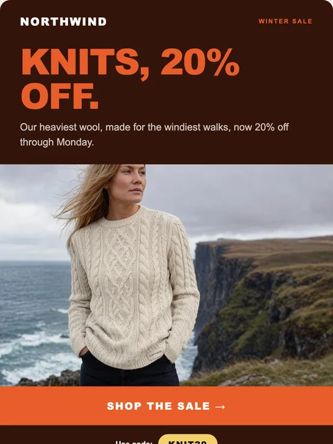 Parte superior del diseño Billboard para el email de Northwind